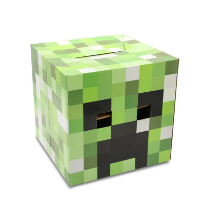 Blocky Hero Mask – Game-Inspired Steve Headgear