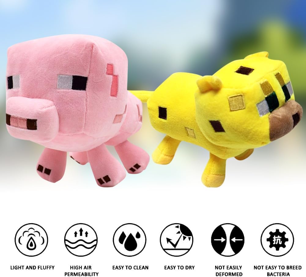 Ocelot & Pig Plush Toy – Soft & Collectible