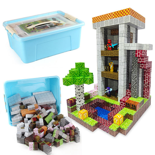 MC My Magnetic World Game Peripherals 2.3cm Cubes 646pcs Storage Box Set Educational Building Block Toys