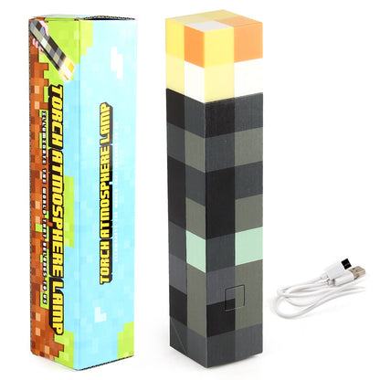 7-Color Light-Up Torch Lamp – USB Rechargeable & Wall Mountable