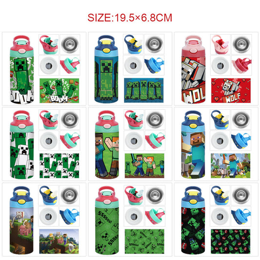 Pixel Adventure Thermos – 400ml Stainless Steel Cup