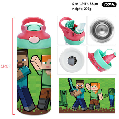 Pixel Adventure Thermos – 400ml Stainless Steel Cup