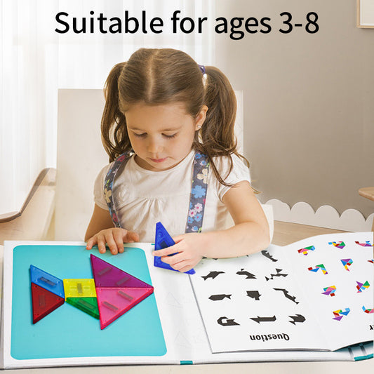Children's puzzle magnetic puzzle three-dimensional jigsaw puzzle first grade kindergarten drawing plate toys boy girls student gifts